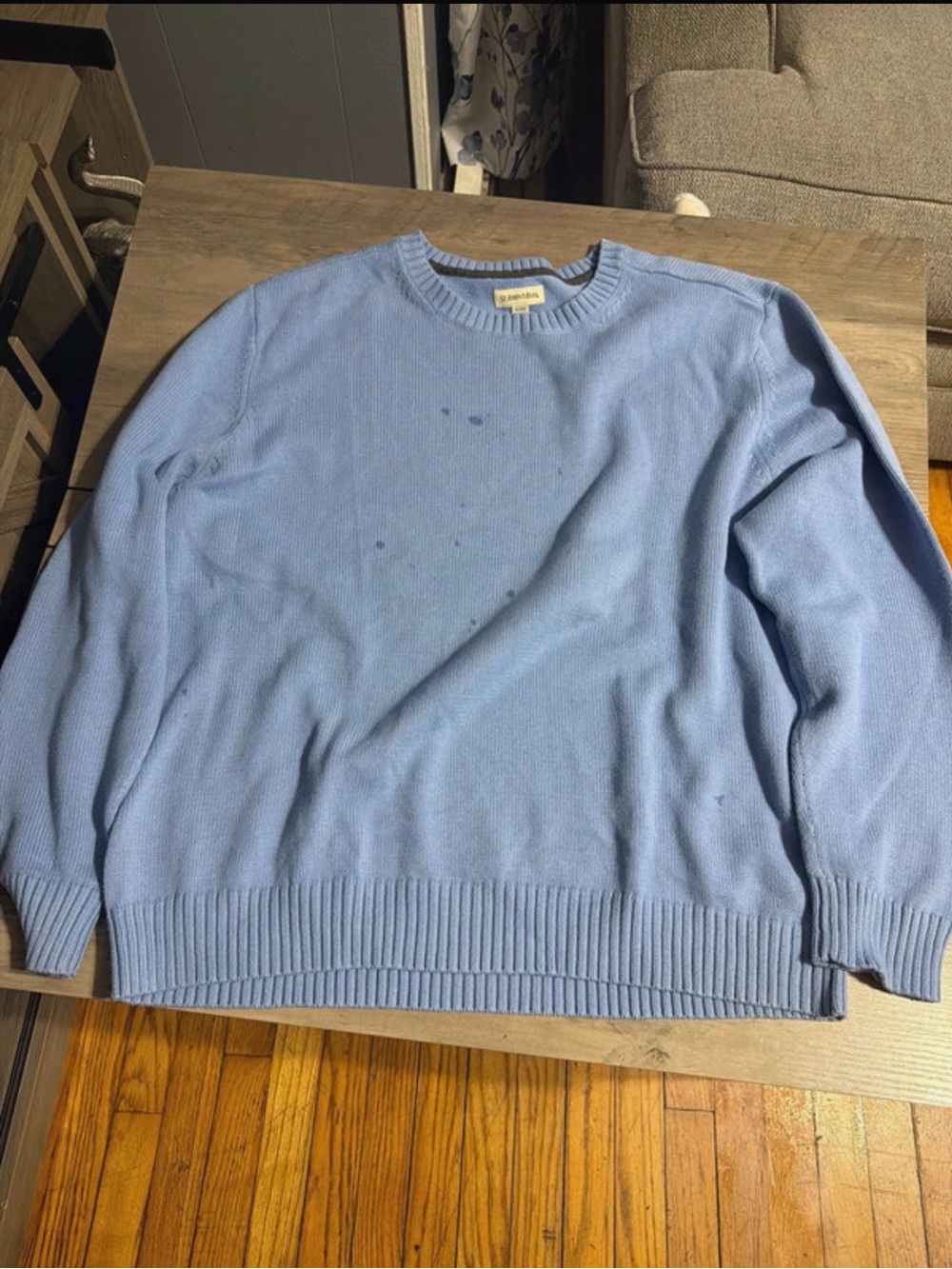 St. John's Bay Light Blue Crewneck Sweater - Men's